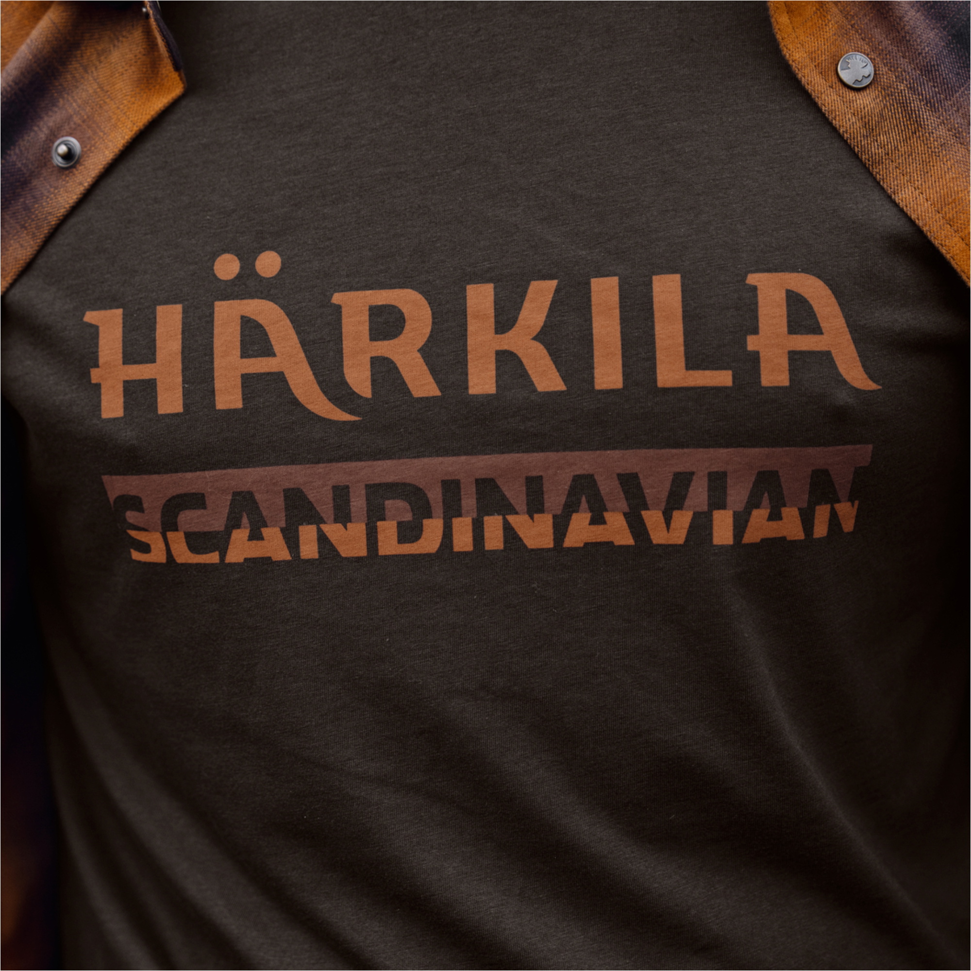 2026 Harkila Heren Scandinavische Korte Mouw T-Shirt 102450044001 - Shadow Brown
